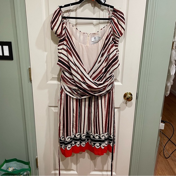 Anna Sui 3X Target Silk Printed Off the Shoulder Mini Dress NWOT - Picture 2 of 9